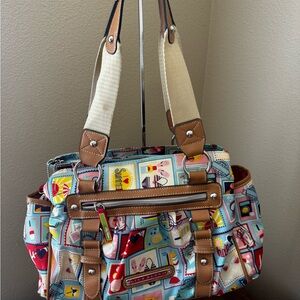 LILY BLOOM I Love Summer Satchel/Shoulder/Diaper Bag